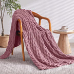 Knitted Weighted Blanket for Adult, No Beads Heavy Blanket 60” x 80'' 12lbs - Image 2
