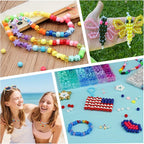 Gionlion 4200Pcs Pony Beads for Bracelet Making Kit, 48 Colors Kandi Beads - Image 6