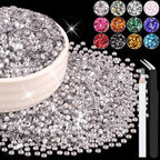 8000PCS 3mm Resin Rhinestones Bulk by BELLEBOOST