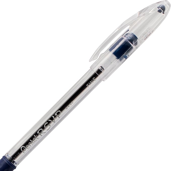 Pentel RSVP Ballpoint Pen, Fine Line, Box of 12 - Image 6