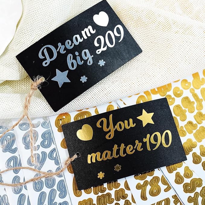 3040Pcs 20 Sheets Small Letter Number Stickers, 0.5inch Self-Adhesive Vinyl - Image 2