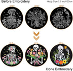 Louise Maelys 3 Pcs Halloween Embroidery Kit - Image 3
