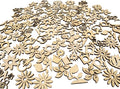100 Pcs Unfinished Wooden Mixed Decorative Cutouts, Scrapbooking & Art Projects by Unknown