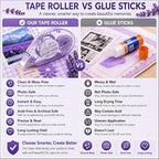 Glue Tape for Scrapbooking, Scrapbook Tape 4 Pcs, Double Sided Tape Roller for - Image 3