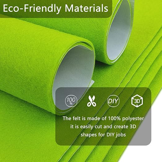 Jtnohx Self Adhesive Felt Sheets, 12 Pieces Felt Fabric - Image 5