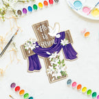 Large Size 12" Wooden Easter Ornaments to Paint, Wooden DIY Blank Unfinished - Image 6