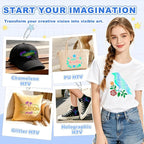 Heat Transfer Vinyl Bundle-47 Pcs 12" x 10" Iron on Vinyl - Image 3