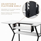 Vividwood Sewing Table, Large Sewing Machine Table - Image 5