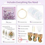 Uniartfy 3 Sets Sunflower Embroidery Kits - Image 2