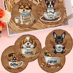8 Pack Diamond Art Coasters, Coffee Dog Diamond Painting Coasters Kits | Dog - Image 6