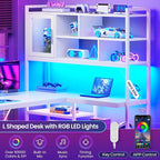 SEDETA L Shaped Computer Desk, L Shaped Corner Desk - Image 9
