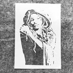 TIAMECH A4 Reusable Raincoat Girl Stencil - Image 9