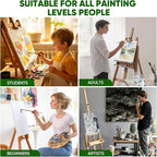 ESRICH Canvas Boards for Painting 12x16 Inch, 2 Pack Canvas for Painting Cotton - Image 5