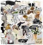 60 Pcs Luxury Ins Style Transparent Stickers by Unknown