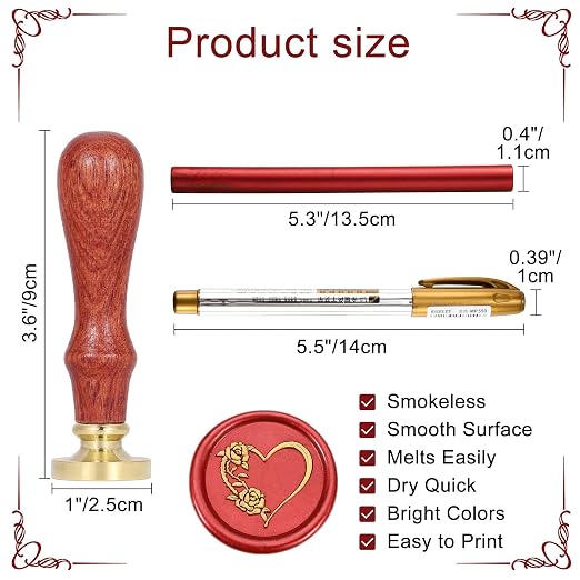 Yoption Wax Seal Kit, Heart - Image 5