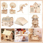 Balsa Wood Sheet, 32 Pack Plywood Board, Basswood Sheets 12X12X1/12 Inch - Image 4