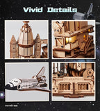 ROKR 3D Wooden Puzzles Space Shuttle-Dynamic Launch Base - Image 6