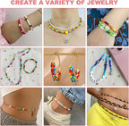 Redtwo 4mm Glass Seed Beads for Jewelry Bracelet Making Kit, Small Beads - Image 5