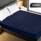 Utopia Bedding Quilted Fitted Mattress Pad, Queen Size, Elastic Fitted Mattress - Image 2