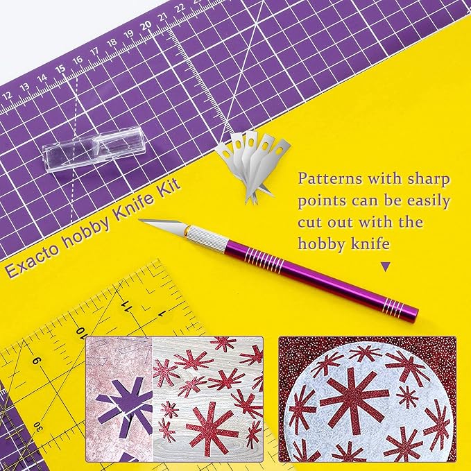 Nicecho Rotary Cutter Set, Sewing Quilting Supplies, 45mm Fabric Cutters - Image 6