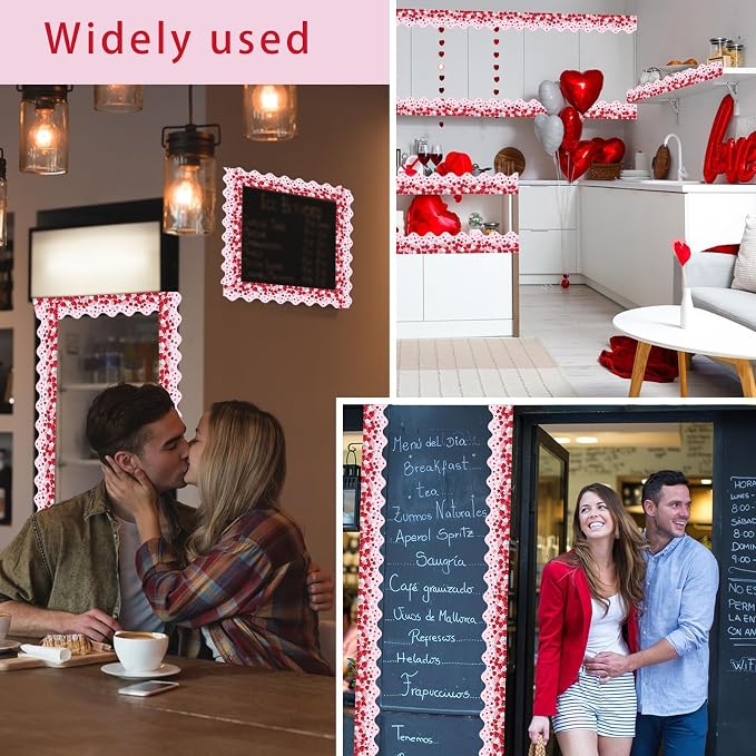 69 Ft Valentine's Day Bulletin Board Border Heart Trim Border Sweet Valentine - Image 8
