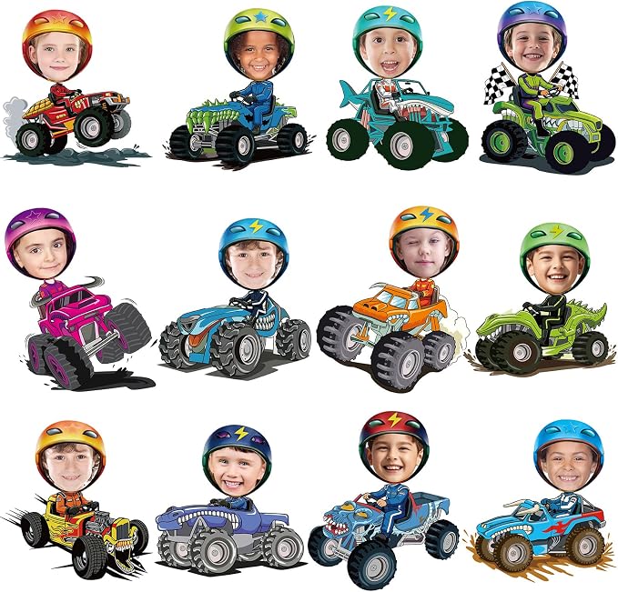 60pcs Automobile Theme DIY Cutouts Racing Car Bulletin Board Decorations Set by partygreeting