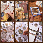 Scrapbooking Supplies Kit, Egyptian Vintage Aesthetic Scrapbook Kit - Image 4