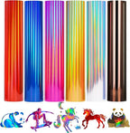 Holographic Heat Transfer Vinyl 6 Pack Holographic Iron on Vinyl by LUKGELYAMOFFICIAL