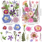 140Pcs Multi-Style Dried Pressed Flowers & Leaves - Image 4