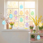Renbuzhu 48PCS Easter Crafts Bulk: Eggs Paper Suncatchers DIY Kit - Image 5