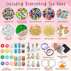 leitait Girls Toys Bracelet Making Kit -3400pcs Charm Jewelry Making Kit - Image 4