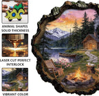 200pcs Wooden Puzzles for Adults Unique Animal Shaped Pieces Colorful Funny - Image 3