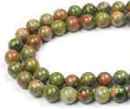 MJDCB Natural Stone Beads Unakite Round Loose Spacer Beads 15'' 4m 6m 8m 10mm by MJDCB