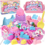 G.C Unicorn Sensory Bin for Girl Kid Toy, Play Sand Art Kit 108pcs by GC