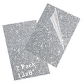 Glitter Acrylic Sheets 12x8 1/8in Thick Silver 2 Pack | 3mm Cast Sparkly Acrylic by FaeliKnise-BringFairytoLife