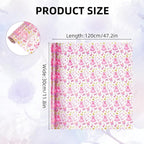 Printed TPU Jelly Faux Leather, 11.8 x 47.2 Inch Transparent Clear Jelly Vinyl - Image 2