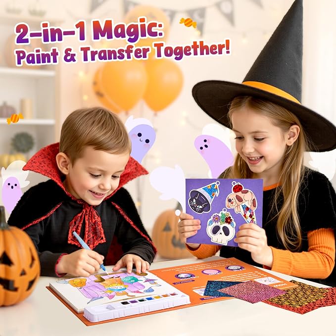 JoyCat Paint with Water Coloring Books & Shimmer Art | Art & Craft Activity - Image 2