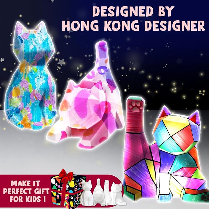 Goody King Paint Your Own Cat Lamp Art Kit, Arts & Crafts - Image 7