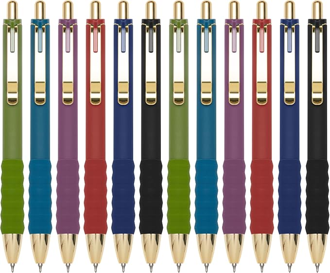 Linbsunne Gel Pens Black Ink Pen 0.5mm fine Point Pens Smooth Writing by Linbsunne