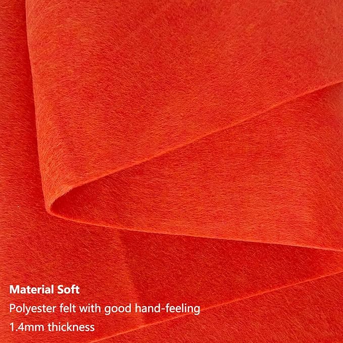 Jtnohx Color Felt, 1 Square Yard Felt Fabric, 1.4mm Thickness Flexible Craft - Image 4