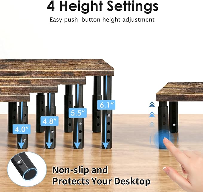 OPNICE Adjustable Monitor Stand Riser - Image 2