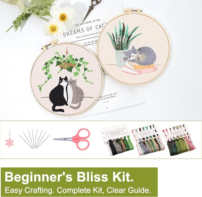 Santune 3 Pack Embroidery Kit for Beginners - Image 3