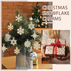 Landical 50 Pcs Winter Snowflake Charms - Image 6