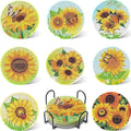 UPINS 8Pcs Sunflower Diamond Art Painting Coasters by UPINS