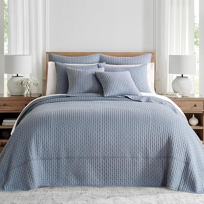 Levtex Home - Cross Stitch Bedspread Set - Queen Bedspread and Two Standard by LevtexHome