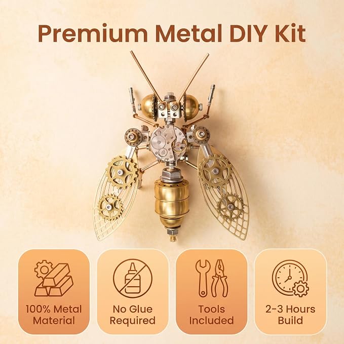 Mechanical Metal 3D Bumblebee Model Kits Puzzle - Image 5