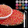 12000PCS 2mm Resin Jelly Rhinestones in Bulk, Bedazzling Flatback Crystals by BELLEBOOST