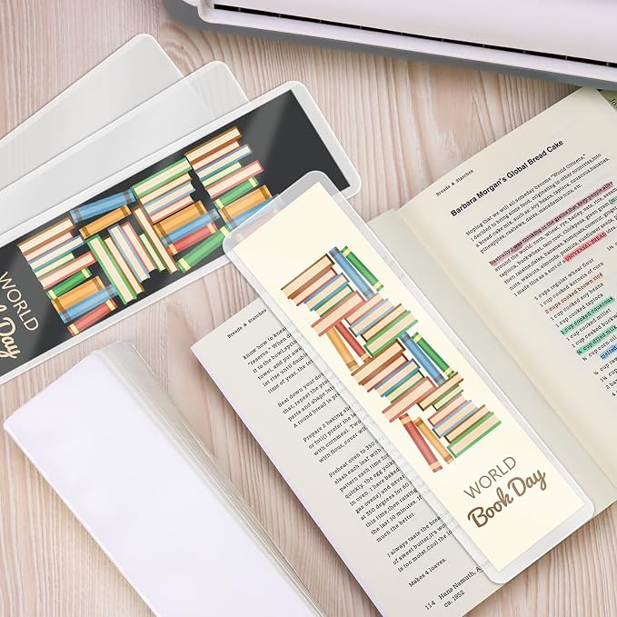 500 Pcs Bookmark Laminating Pouches 2x8inch 5 Mil Hot Laminator Sleeves DIY - Image 7
