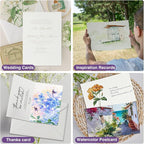 50 Pack Foldable Blank Watercolor Cards - Image 4