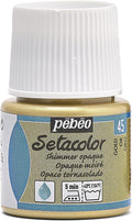 PEBEO Setacolor Opaque Fabric Paint 45-Milliliter Bottle, Shimmer Gold by Unknown